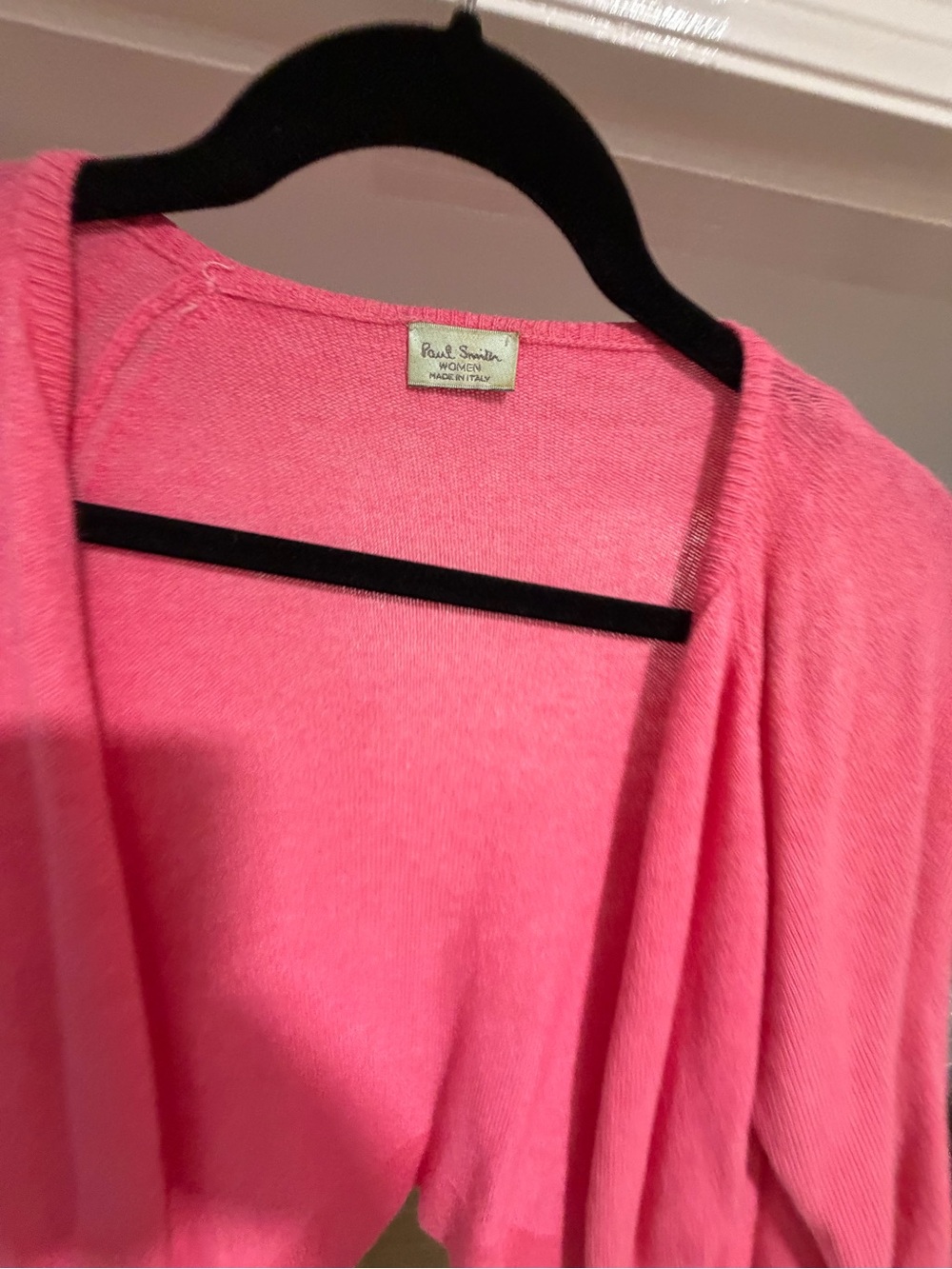 Paul Smith Women Hot Pink Open Front Cardigan